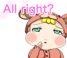 Lovely Roguish Baby English sticker #14637702