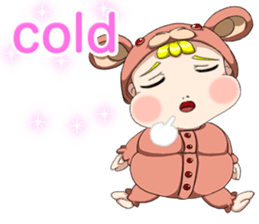 Lovely Roguish Baby English sticker #14637706