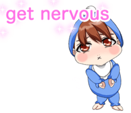 Lovely Roguish Baby English sticker #14637708