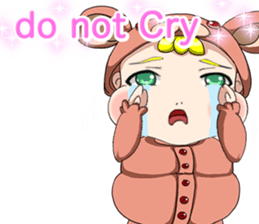 Lovely Roguish Baby English sticker #14637710