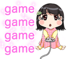 Lovely Roguish Baby English sticker #14637711