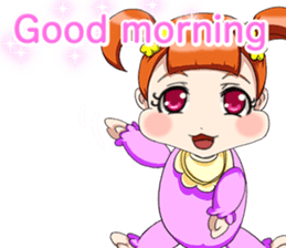 Lovely Roguish Baby English sticker #14637713