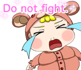 Lovely Roguish Baby English sticker #14637714