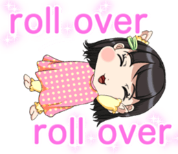 Lovely Roguish Baby English sticker #14637715