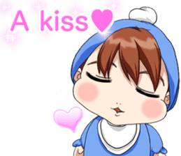 Lovely Roguish Baby English sticker #14637716