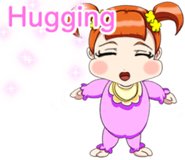 Lovely Roguish Baby English sticker #14637717