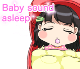 Lovely Roguish Baby English sticker #14637719