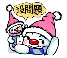 naughty snowman(brothers) sticker #14638111