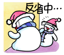 naughty snowman(brothers) sticker #14638124