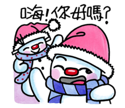 naughty snowman(brothers) sticker #14638127