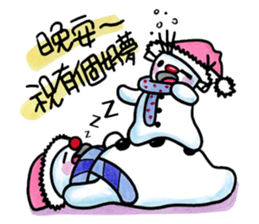 naughty snowman(brothers) sticker #14638129