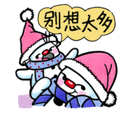 naughty snowman(brothers) sticker #14638133