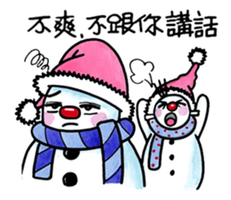naughty snowman(brothers) sticker #14638137