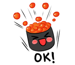 Salmon mon mon sticker #14638411