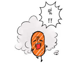 Salmon mon mon sticker #14638412