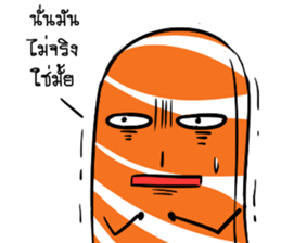 Salmon mon mon sticker #14638426