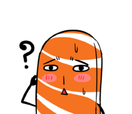 Salmon mon mon sticker #14638437