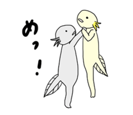 Axolotls (easy to use?) 2 sticker #14639029