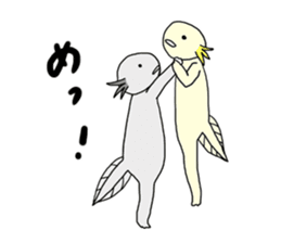Axolotls (easy to use?) 2 sticker #14639029