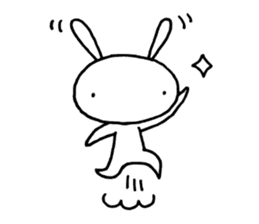 Deadpan Rabbit 2 sticker #14639270