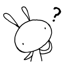 Deadpan Rabbit 2 sticker #14639275