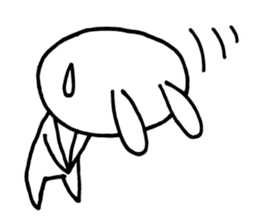 Deadpan Rabbit 2 sticker #14639276