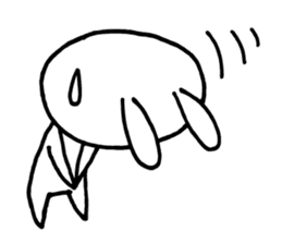 Deadpan Rabbit 2 sticker #14639276