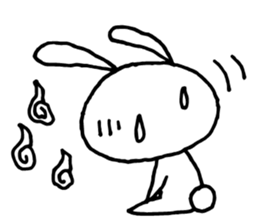 Deadpan Rabbit 2 sticker #14639277