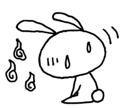 Deadpan Rabbit 2 sticker #14639277