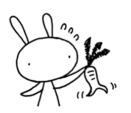 Deadpan Rabbit 2 sticker #14639278