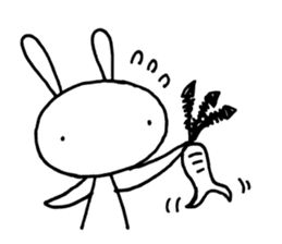 Deadpan Rabbit 2 sticker #14639278