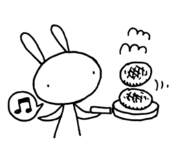 Deadpan Rabbit 2 sticker #14639281