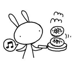 Deadpan Rabbit 2 sticker #14639281