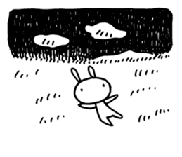 Deadpan Rabbit 2 sticker #14639282