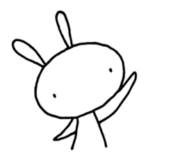 Deadpan Rabbit 2 sticker #14639283