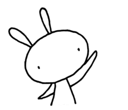 Deadpan Rabbit 2 sticker #14639283