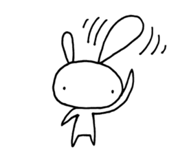 Deadpan Rabbit 2 sticker #14639286
