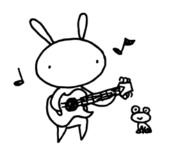 Deadpan Rabbit 2 sticker #14639289