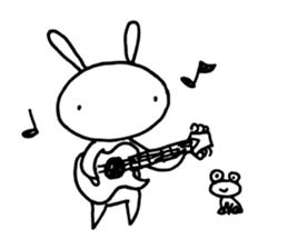 Deadpan Rabbit 2 sticker #14639289