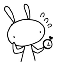 Deadpan Rabbit 2 sticker #14639290