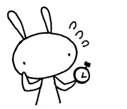 Deadpan Rabbit 2 sticker #14639290