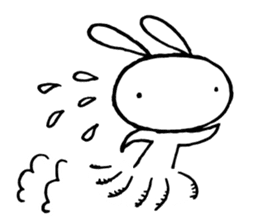 Deadpan Rabbit 2 sticker #14639291