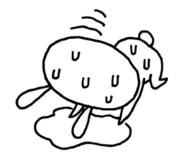 Deadpan Rabbit 2 sticker #14639292