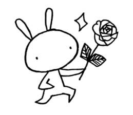 Deadpan Rabbit 2 sticker #14639294