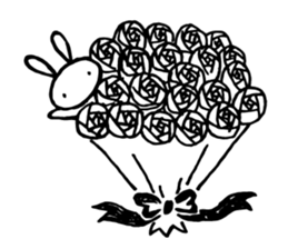 Deadpan Rabbit 2 sticker #14639296