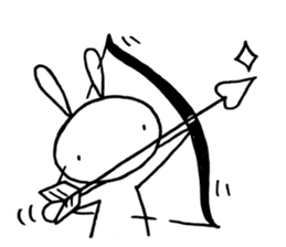 Deadpan Rabbit 2 sticker #14639297