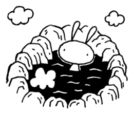 Deadpan Rabbit 2 sticker #14639298