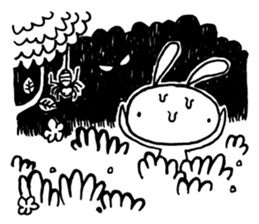 Deadpan Rabbit 2 sticker #14639299