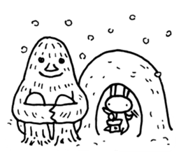 Deadpan Rabbit 2 sticker #14639308