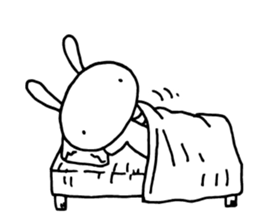 Deadpan Rabbit 2 sticker #14639309